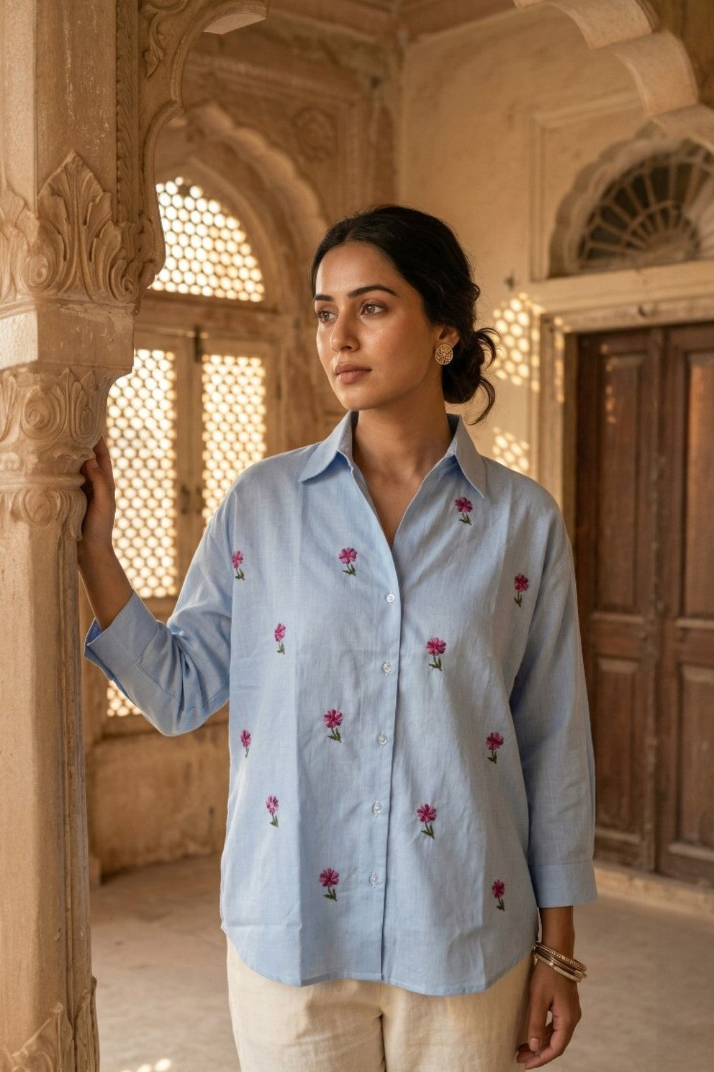 CHANDRA MAHAL EMBROIDERED SHIRT