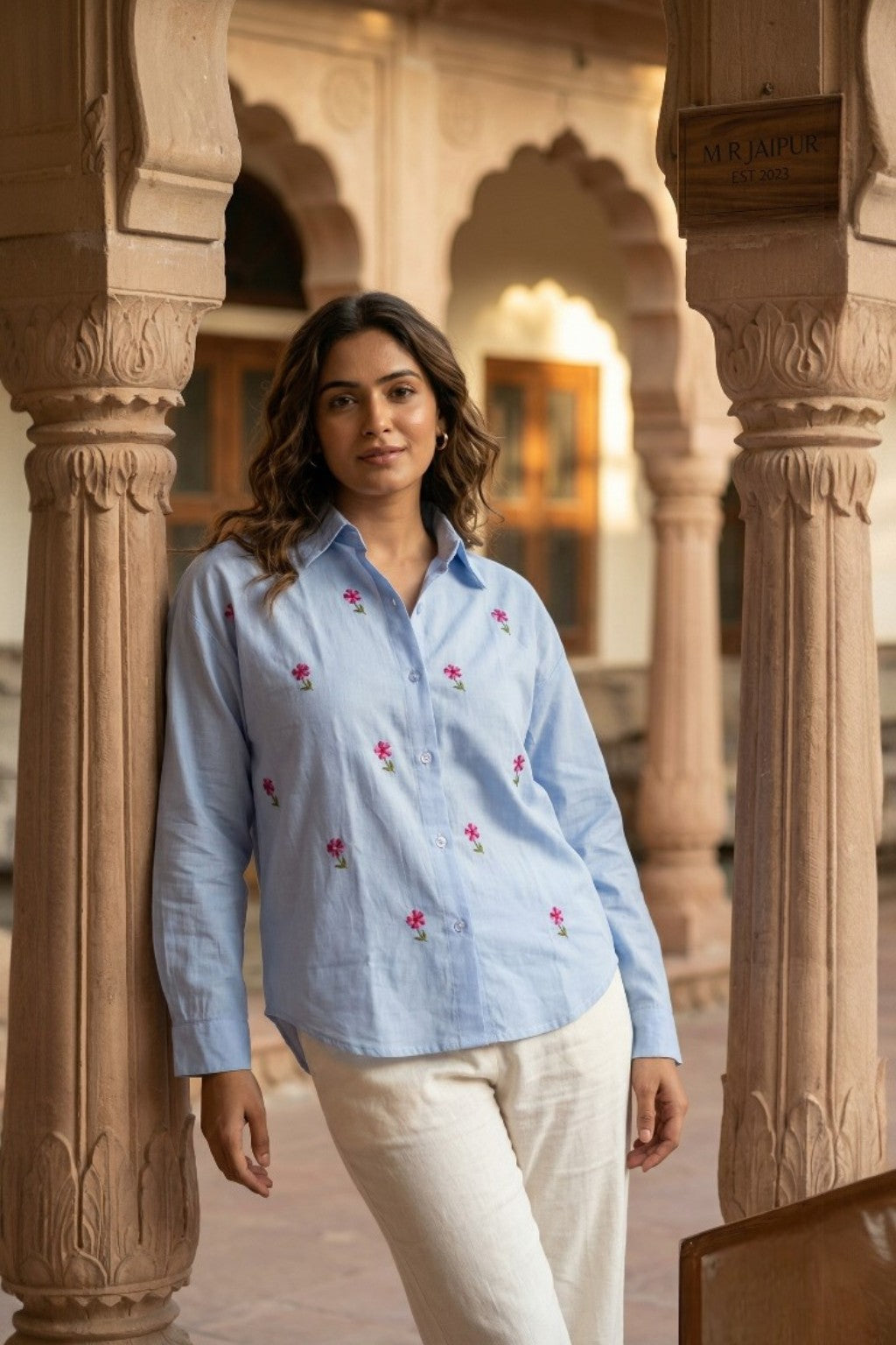 CHANDRA MAHAL EMBROIDERED SHIRT