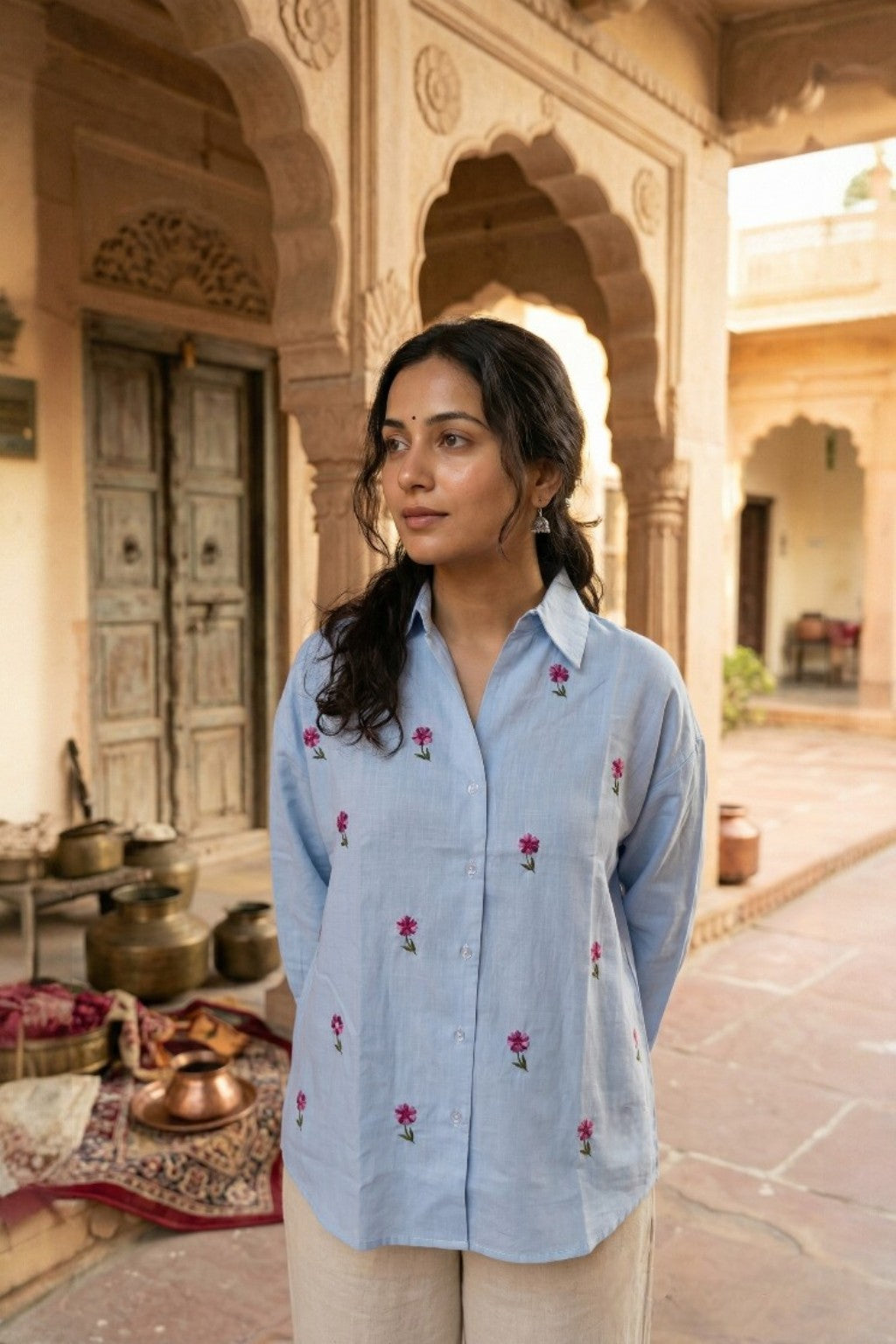 CHANDRA MAHAL EMBROIDERED SHIRT