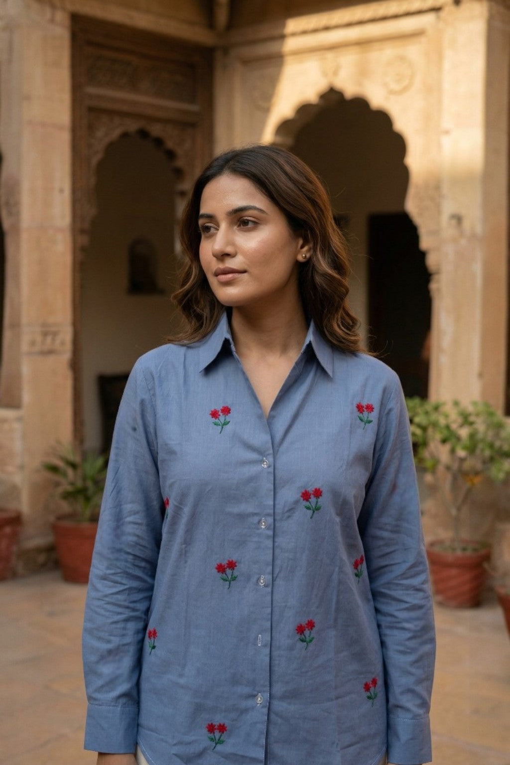 RAJBARI EMBROIDERED SHIRT