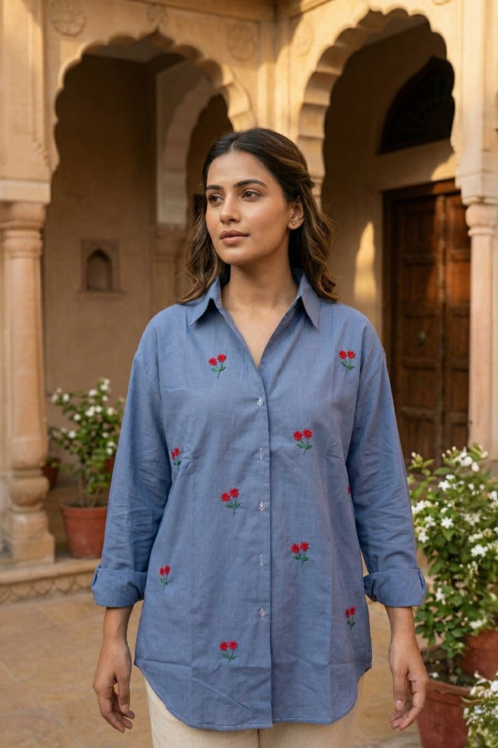 RAJBARI EMBROIDERED SHIRT
