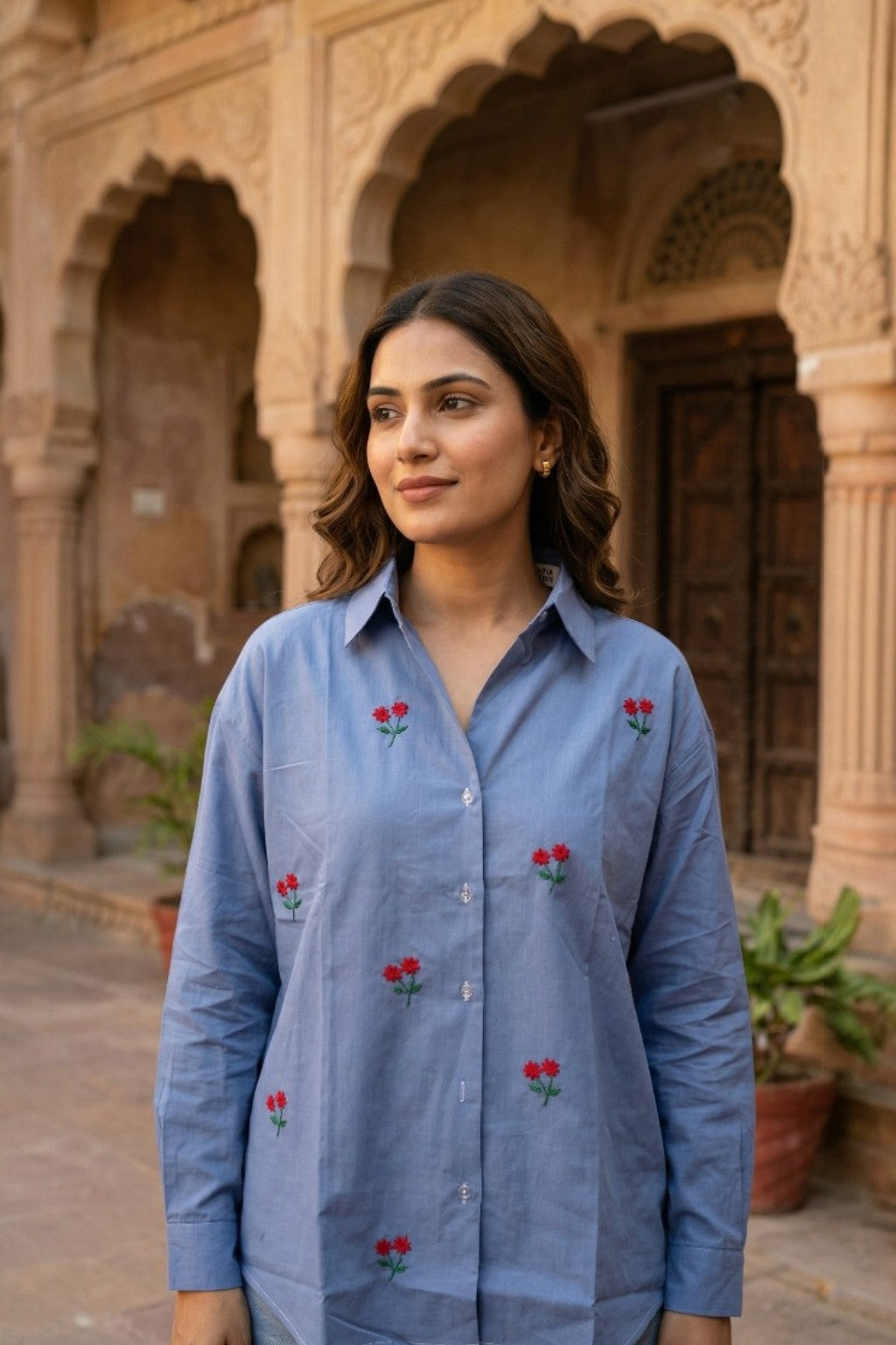 RAJBARI EMBROIDERED SHIRT