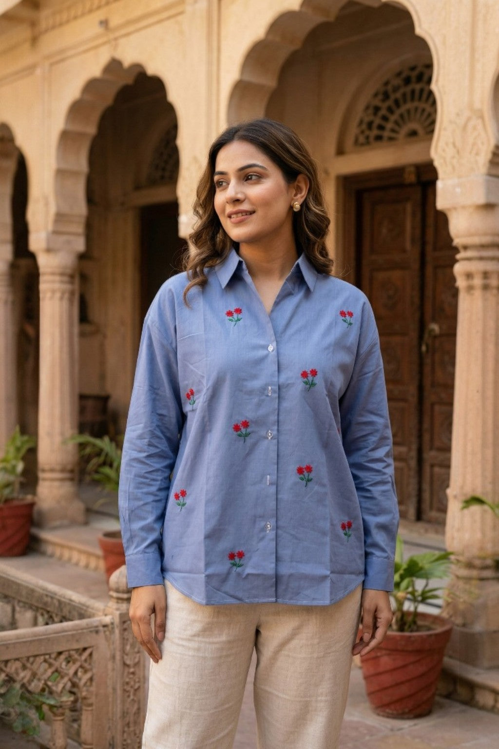 RAJBARI EMBROIDERED SHIRT