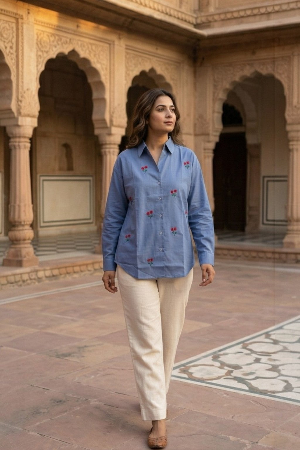 RAJBARI EMBROIDERED SHIRT