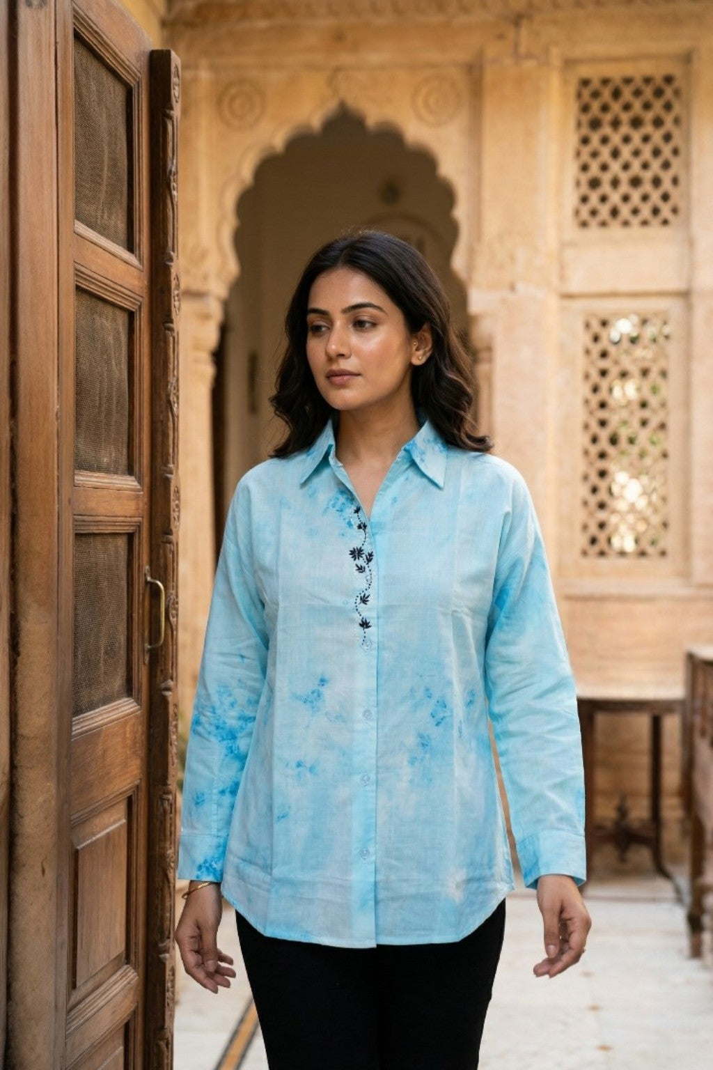 MANSAGAR EMBROIDERED SHIRT