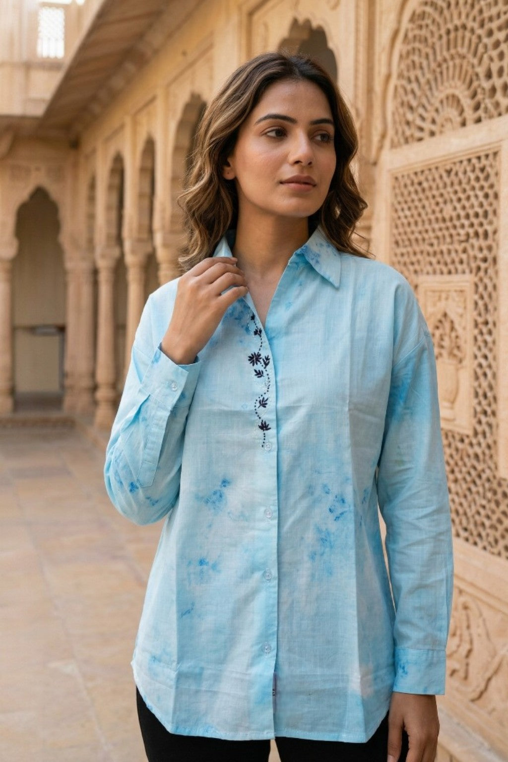 MANSAGAR EMBROIDERED SHIRT