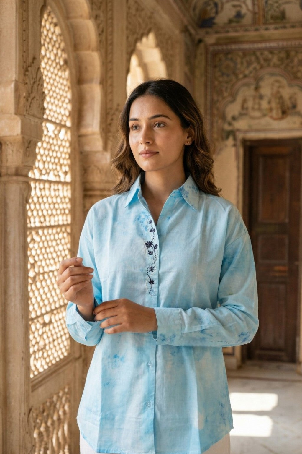 MANSAGAR EMBROIDERED SHIRT