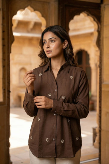 JHAROKHA EMBROIDERED SHIRT