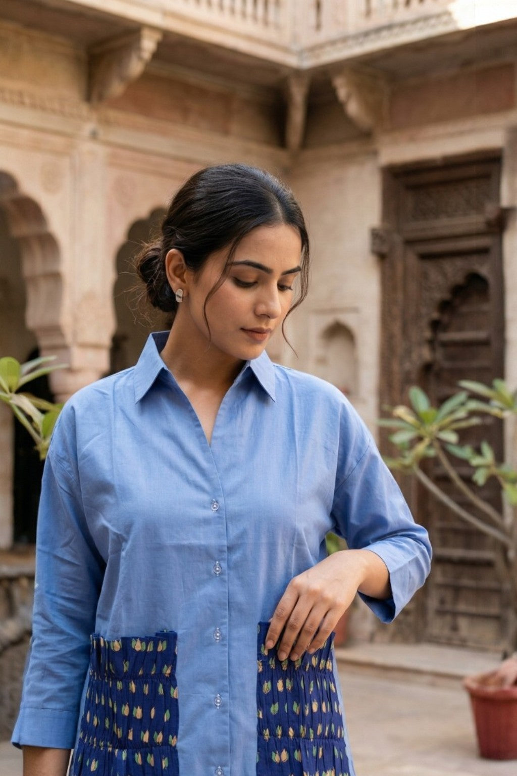 HAWA MAHAL EMBROIDERED SHIRT