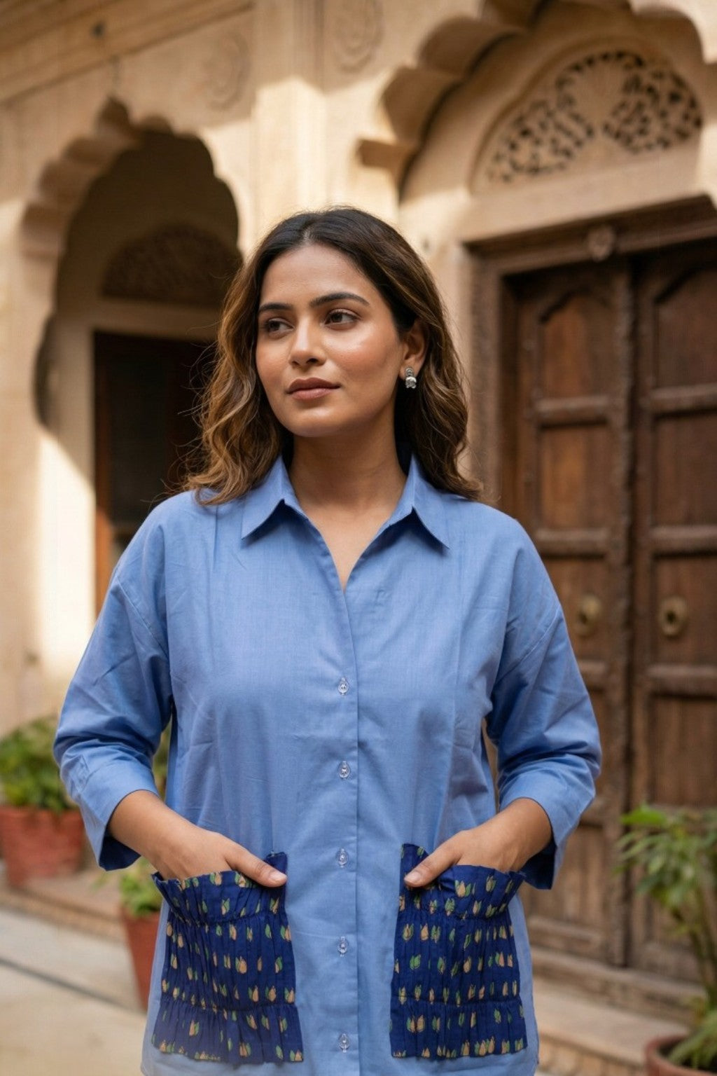 HAWA MAHAL EMBROIDERED SHIRT