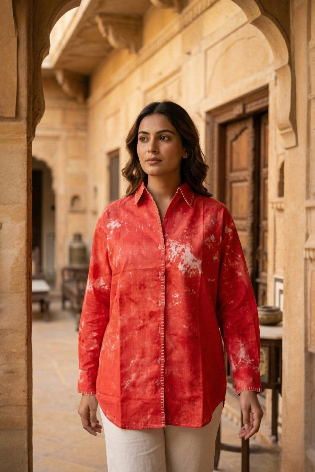 SAWAI EMBROIDERED SHIRT