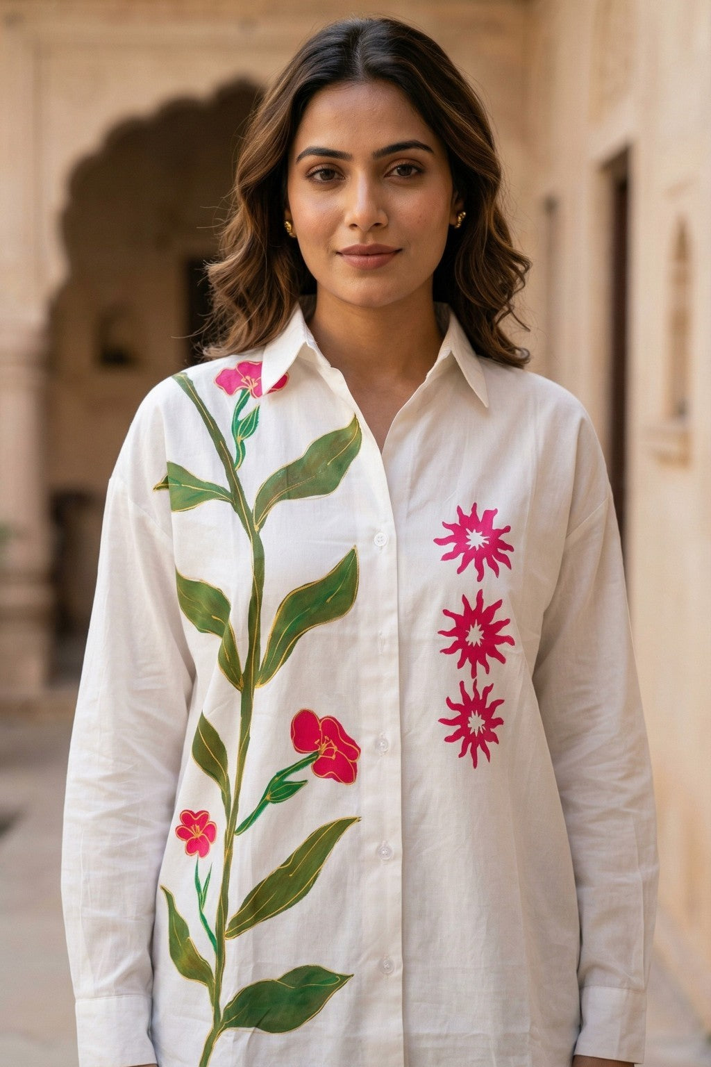 AMER VINE HAND PAINTED SHIRT