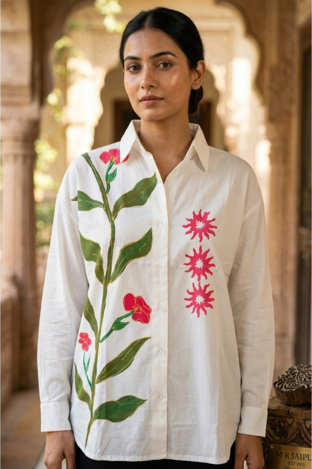 AMER VINE HAND PAINTED SHIRT