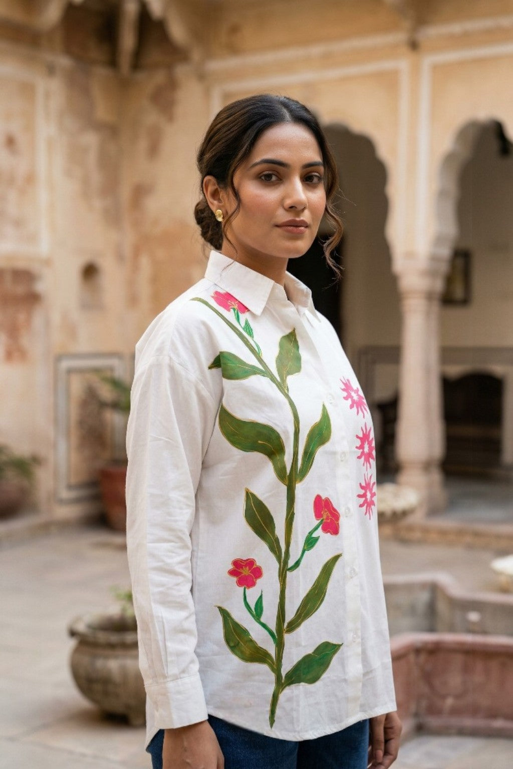AMER VINE HAND PAINTED SHIRT