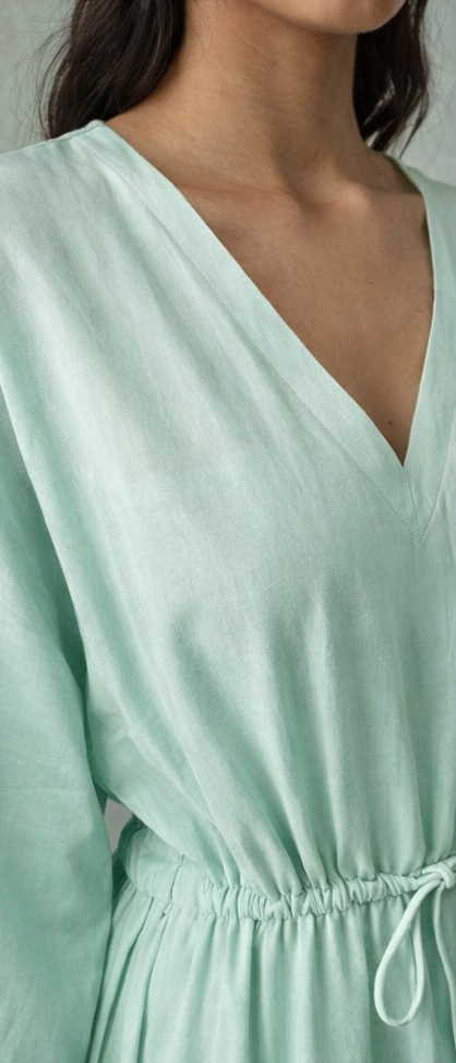 Emerald Drift Kaftan