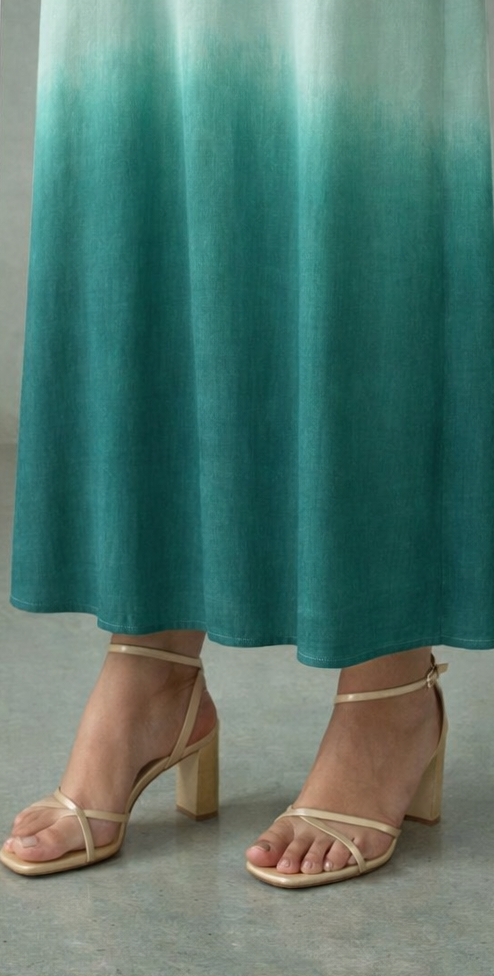 Emerald Drift Kaftan