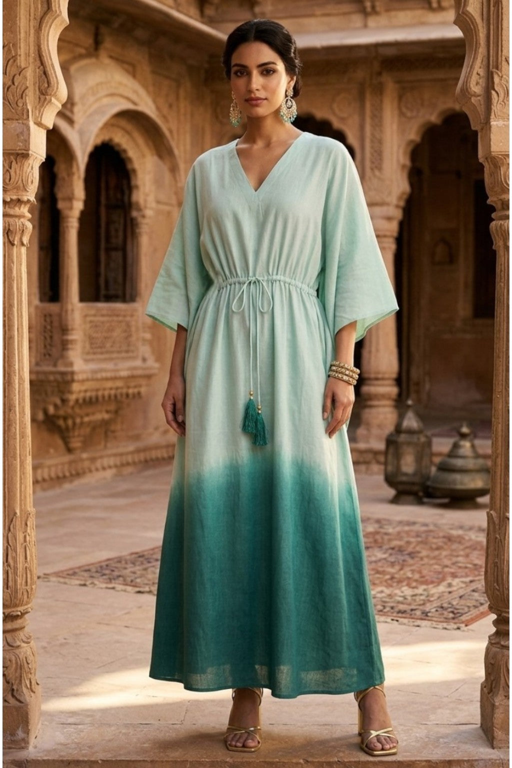 ANAHATA OMBRE KAFTAN