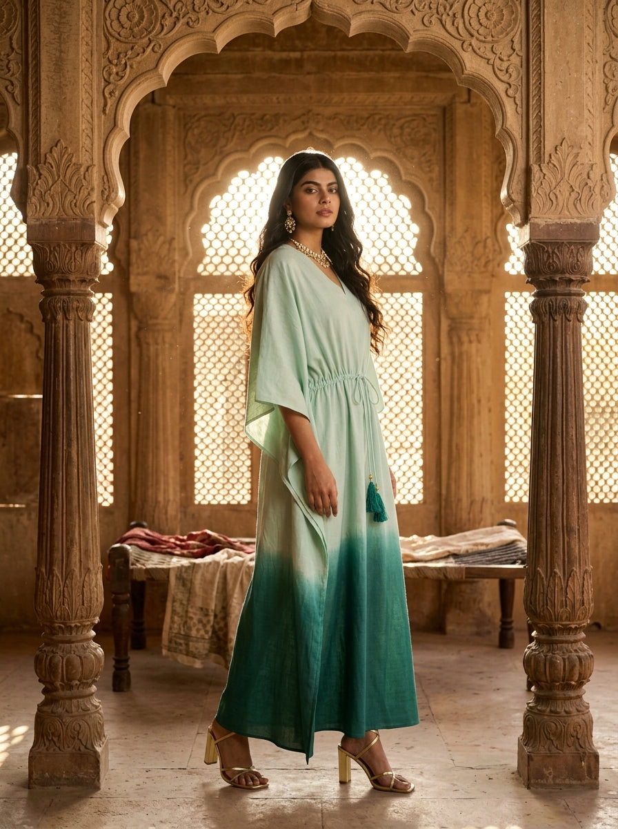 ANAHATA OMBRE KAFTAN