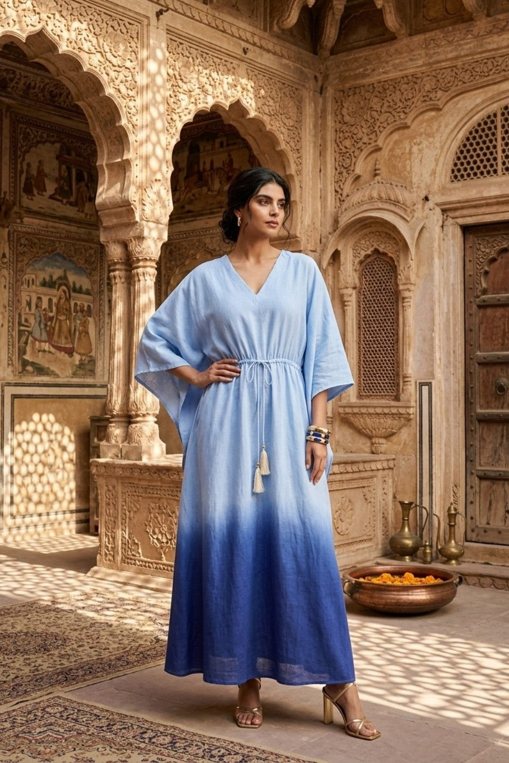 AASMANI OMBRE KAFTAN