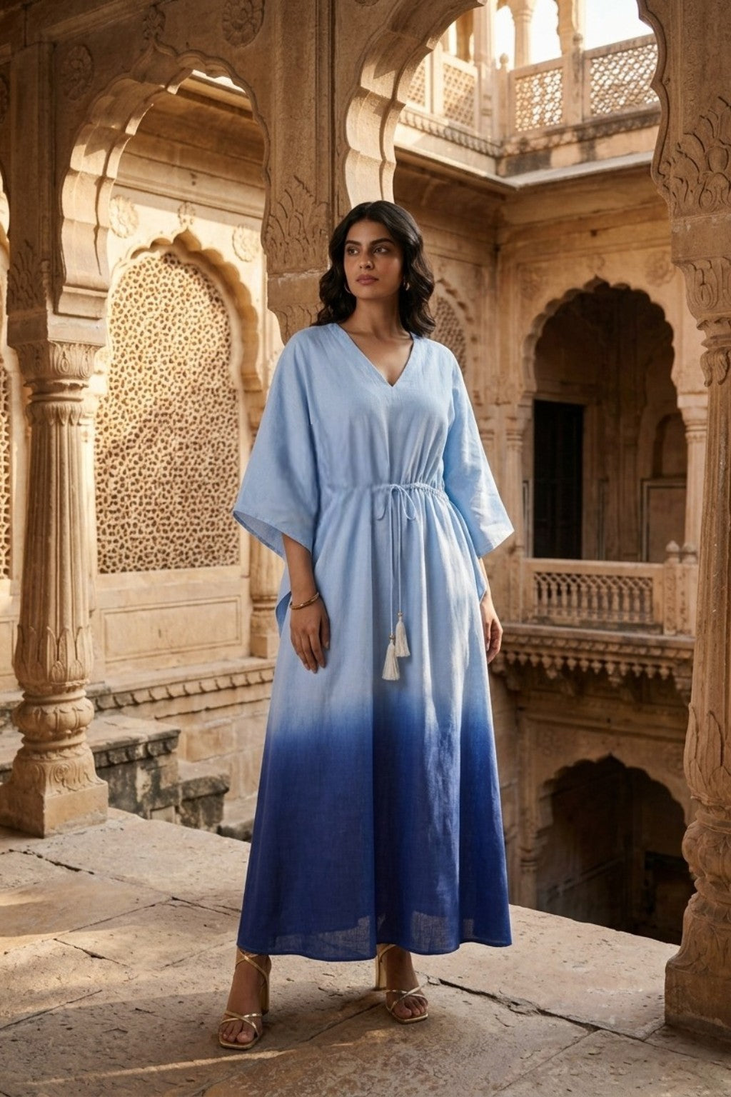 AASMANI OMBRE KAFTAN