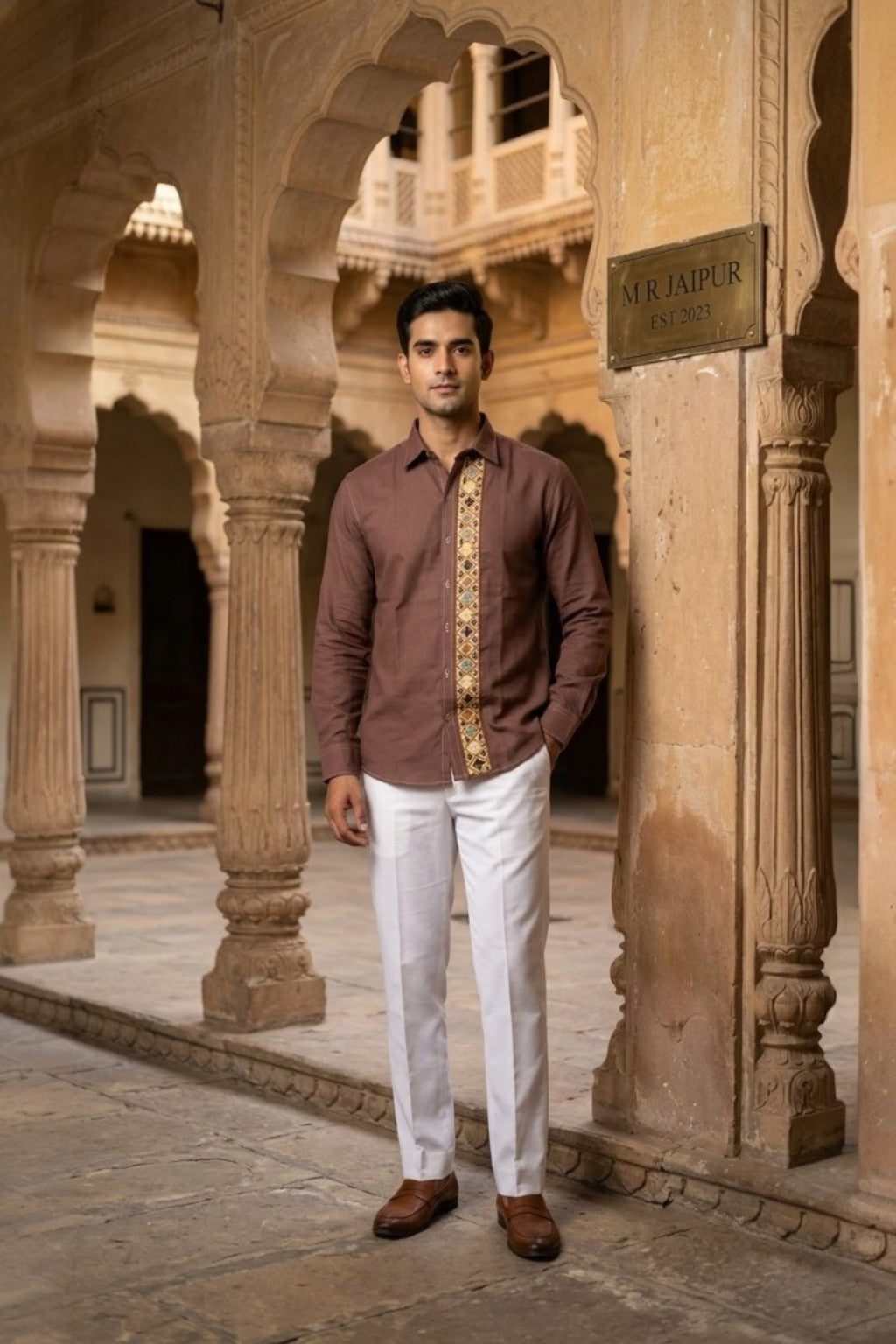 JANTAR MOTIF MENS SHIRT