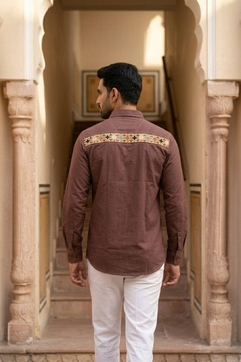 JANTAR MOTIF MENS SHIRT