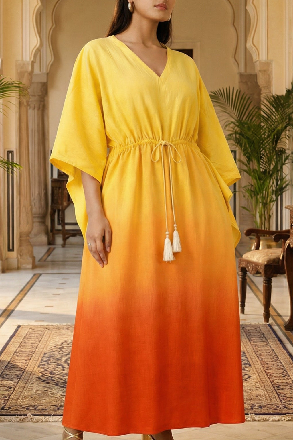 BASANTI OMBRE KAFTAN