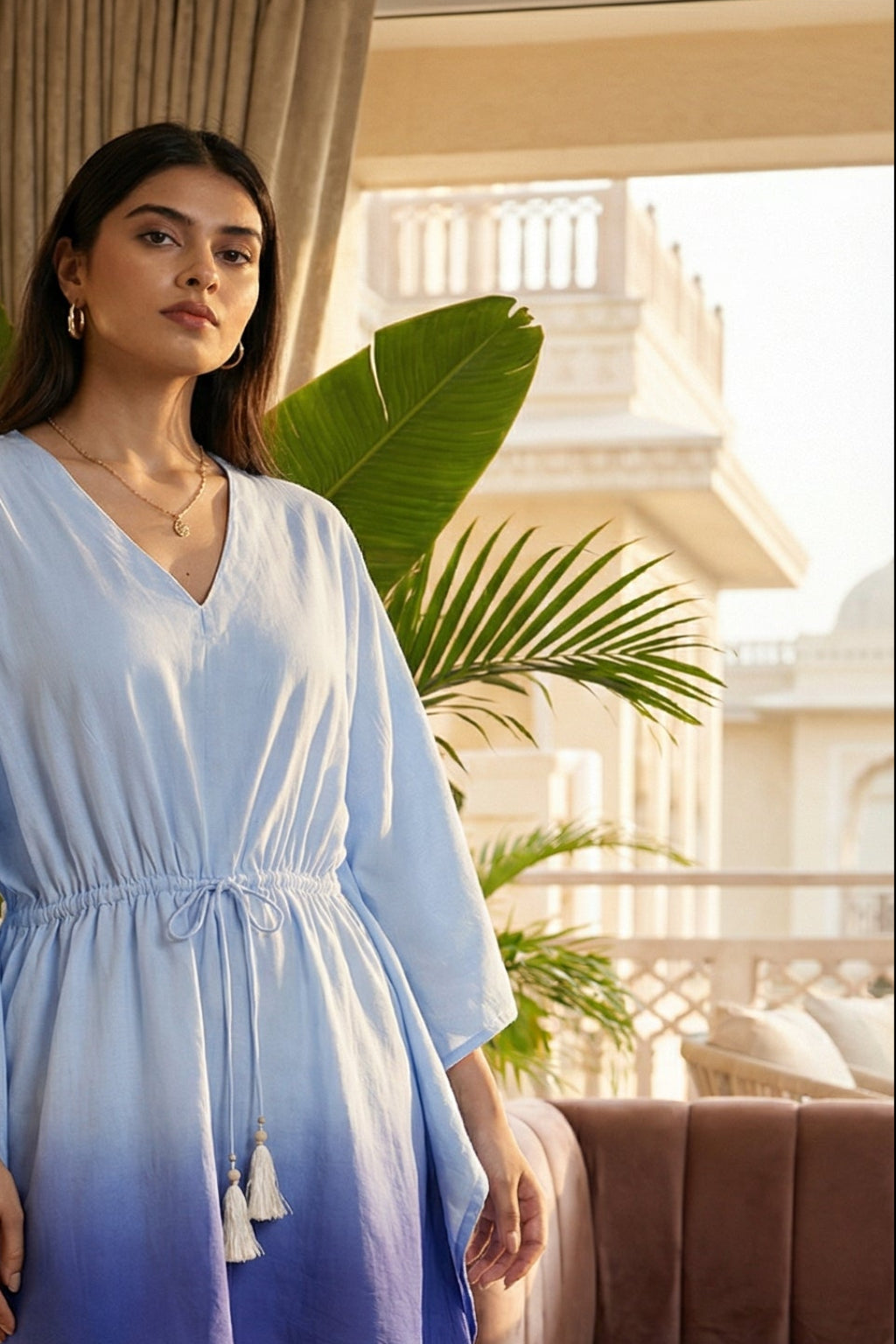NILA OMBRE KAFTAN SHIRT