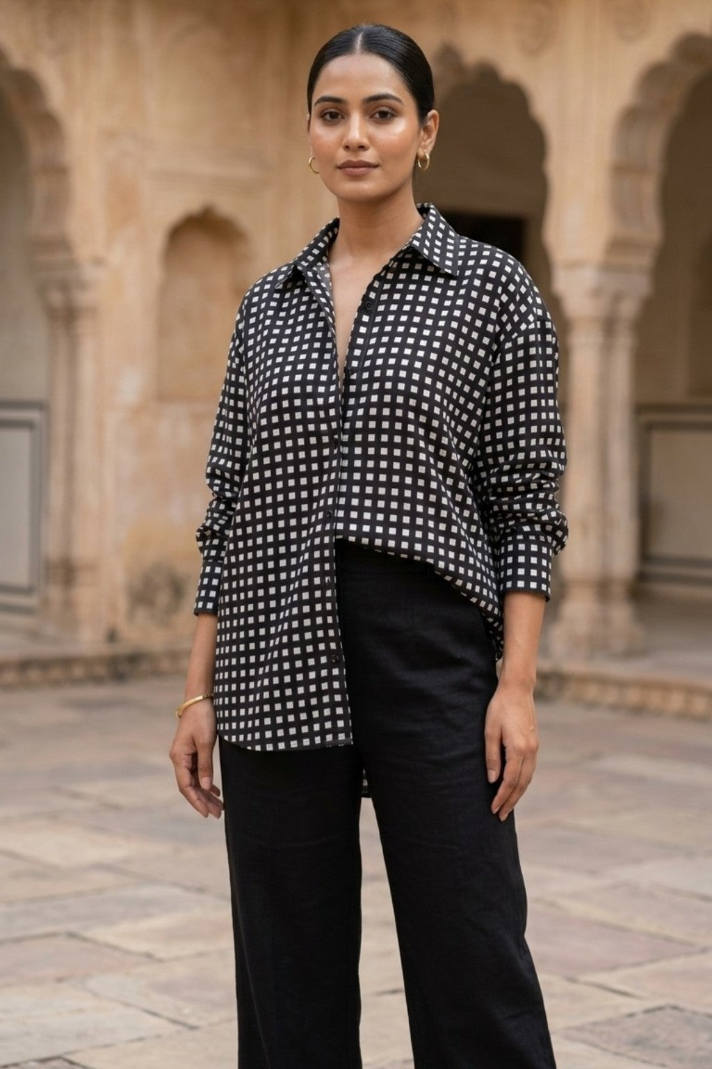 KAALI JAALI HANDBLOCK SHIRT