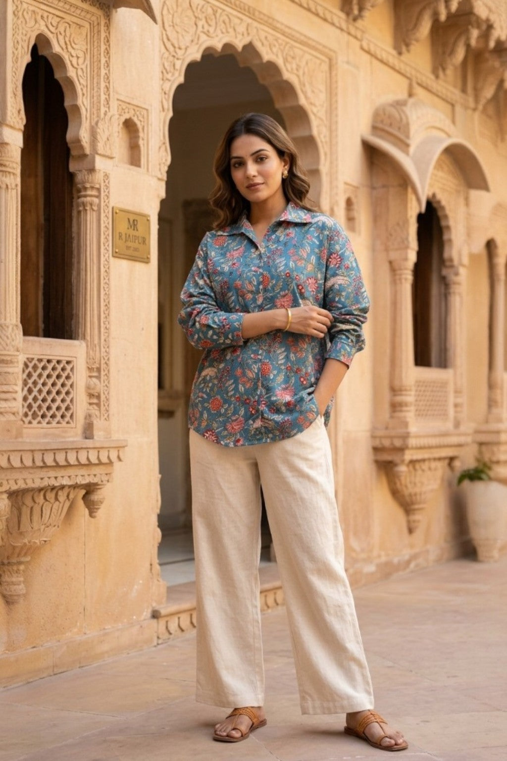 NEELBAGH HANDBLOCK SHIRT