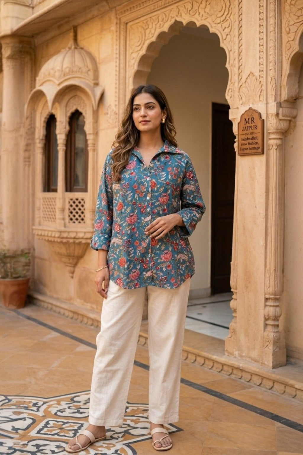 NEELBAGH HANDBLOCK SHIRT