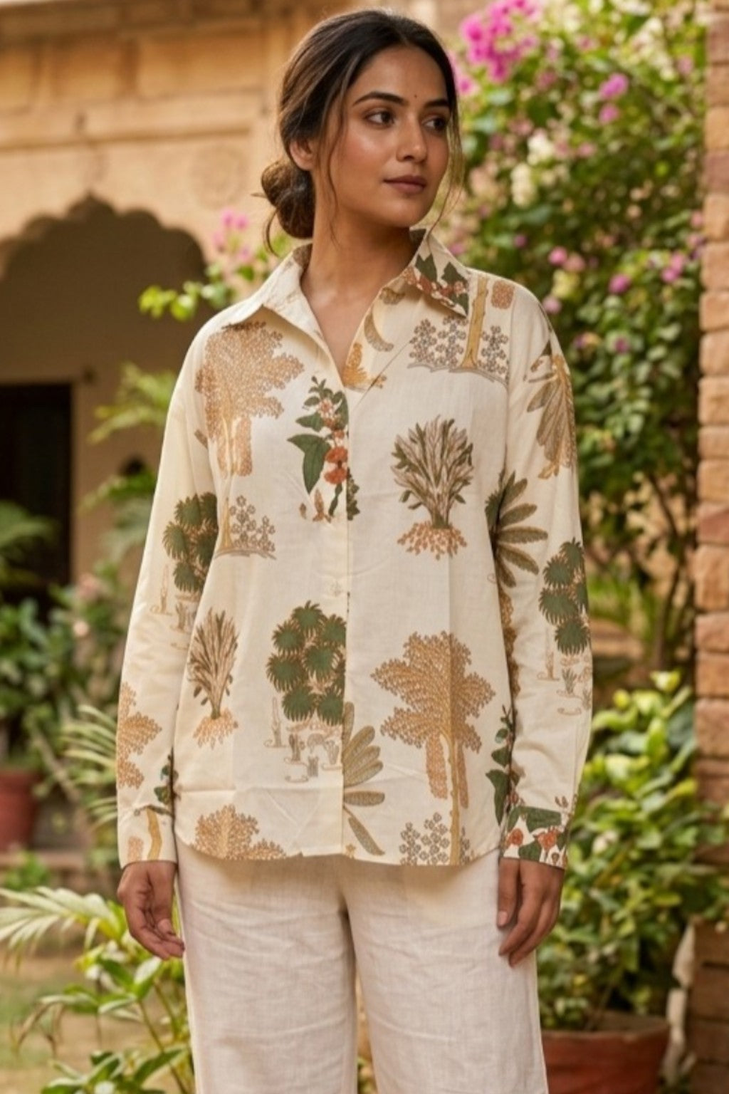 SISODIA PALM HANDBLOCK SHIRT