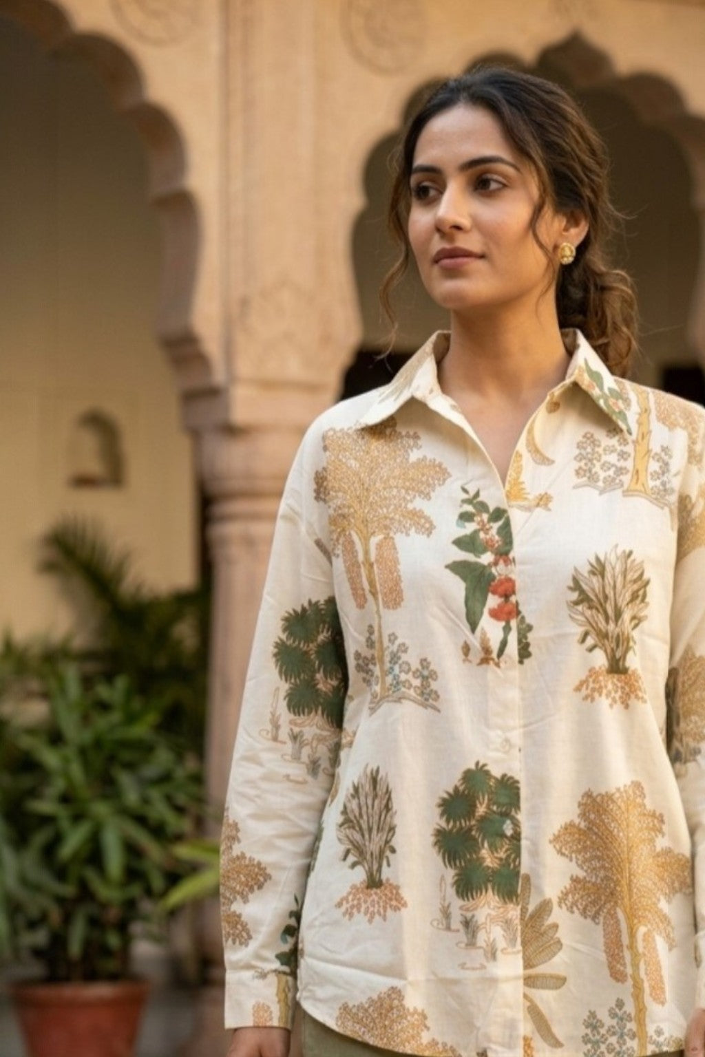 SISODIA PALM HANDBLOCK SHIRT