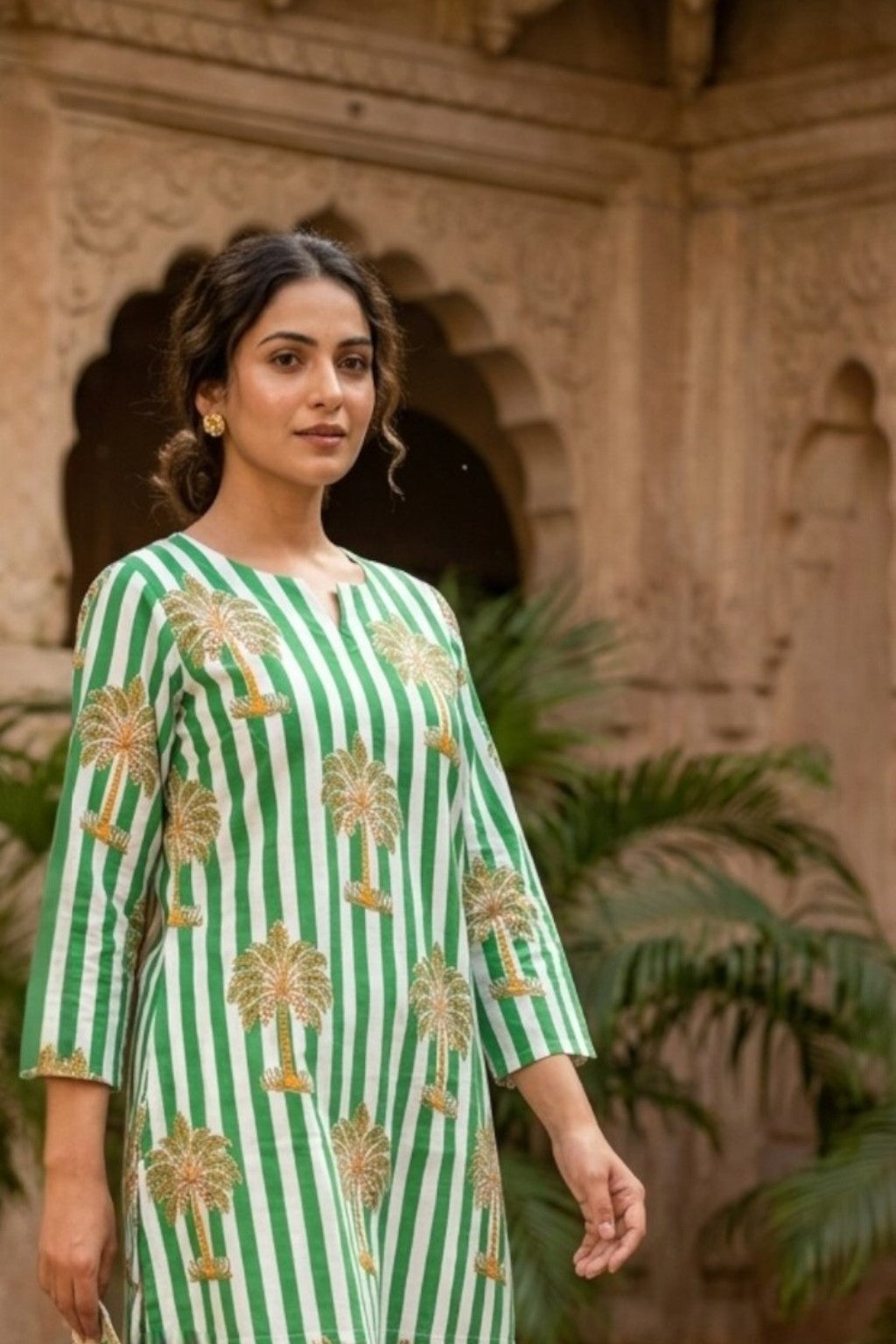 VANA BUTTI HANDBLOCK KURTI